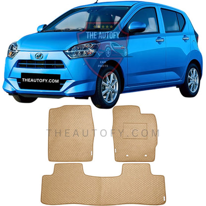 Daihatsu Mira e:s Rexine Floor Mats - Model 2017-2025