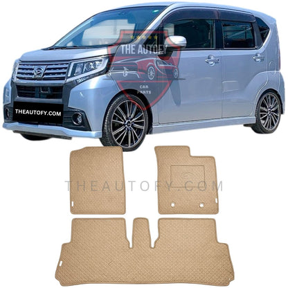 Daihatsu Move Rexine Floor Mats - Model 2014-2025