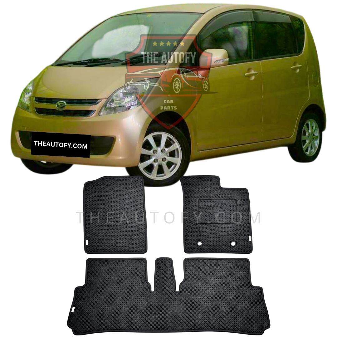 Daihatsu Move Rexine Floor Mats - Model 2006-2010