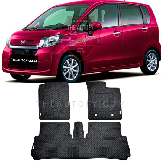 Daihatsu Move Rexine Floor Mats - Model 2011-2014