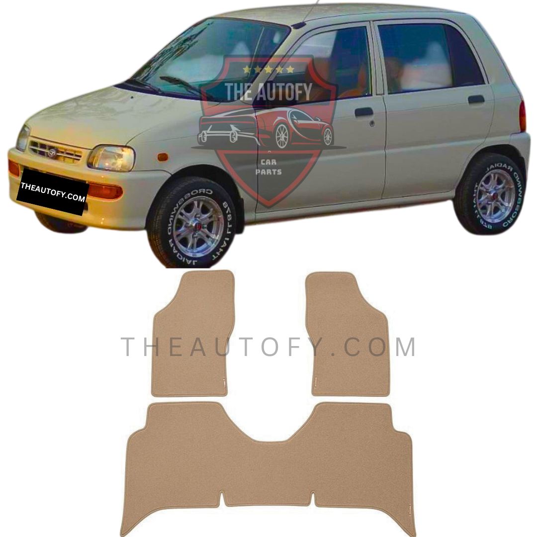 Daihatsu Cuore Premium Carpet Floor Mats - Model 2000-2012