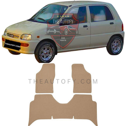 Daihatsu Cuore Premium Carpet Floor Mats - Model 2000-2012