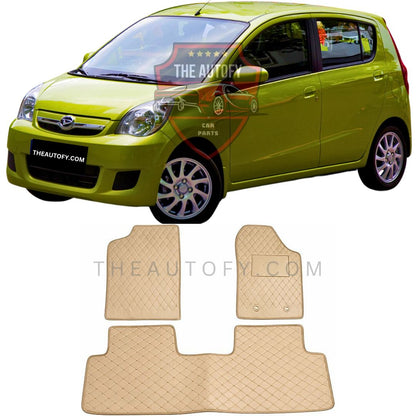 Daihatsu Mira 7D Flat Floor Mats - Model 2006-2011
