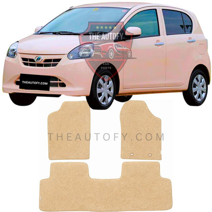 Daihatsu Mira e:s Premium Carpet Floor Mats - Model 2011-2017