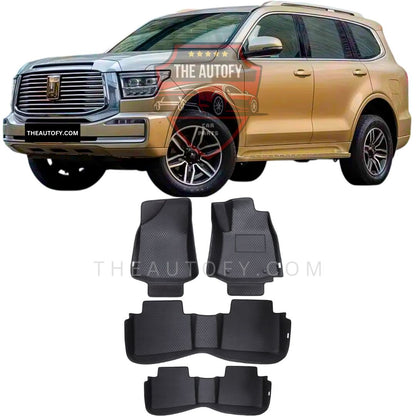 Tank 500 Rexine Tray Floor Mats - Model 2024-2026