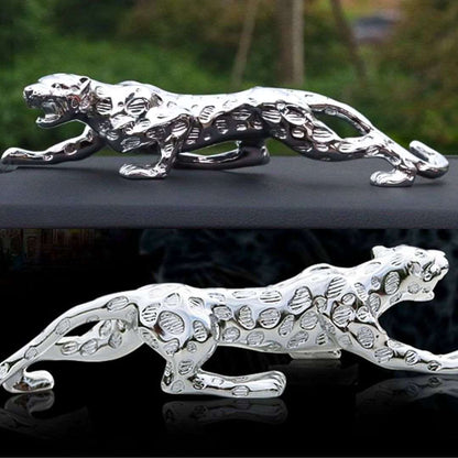 Leopard Golden Silver Sculpture Car Home Decoration - THEAUTOFY.COM