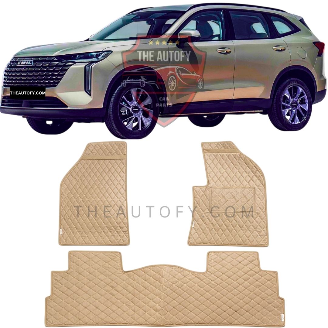 Haval H6 7D Flat Floor Mats - Model 2025-2026