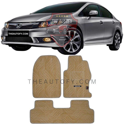 Honda Civic Floor Mats - Model 2012-2016 - THEAUTOFY.COM