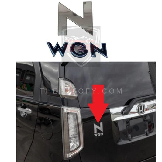 Honda N WGN Chrome Logo Monogram