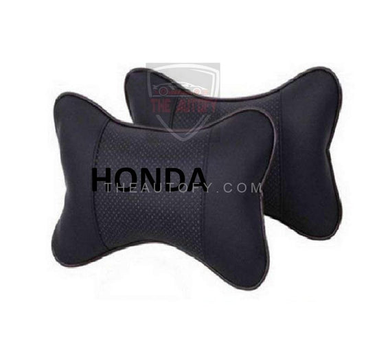 Honda Car Neck Rest Pillow Pair - Black