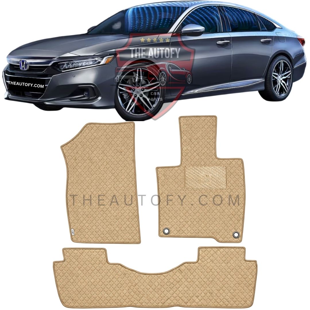 Honda Accord Rexine Floor Mats - Model 2019-2023