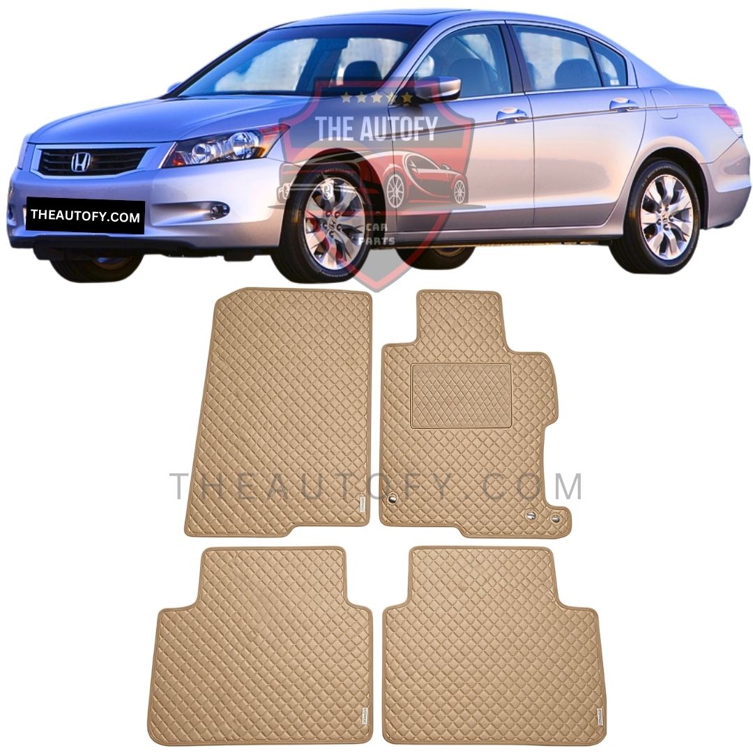 Honda Accord Rexine Floor Mats - Model 2008-2012