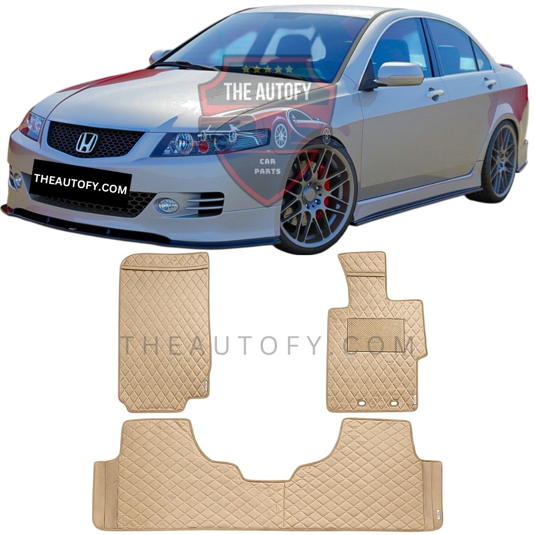 Honda Accord 7D Flat Floor Mats - Model 2002-2007
