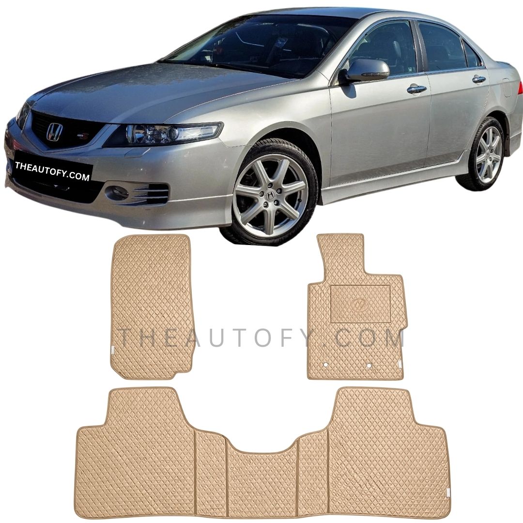 Honda Accord Rexine Floor Mats - Model 2002-2007