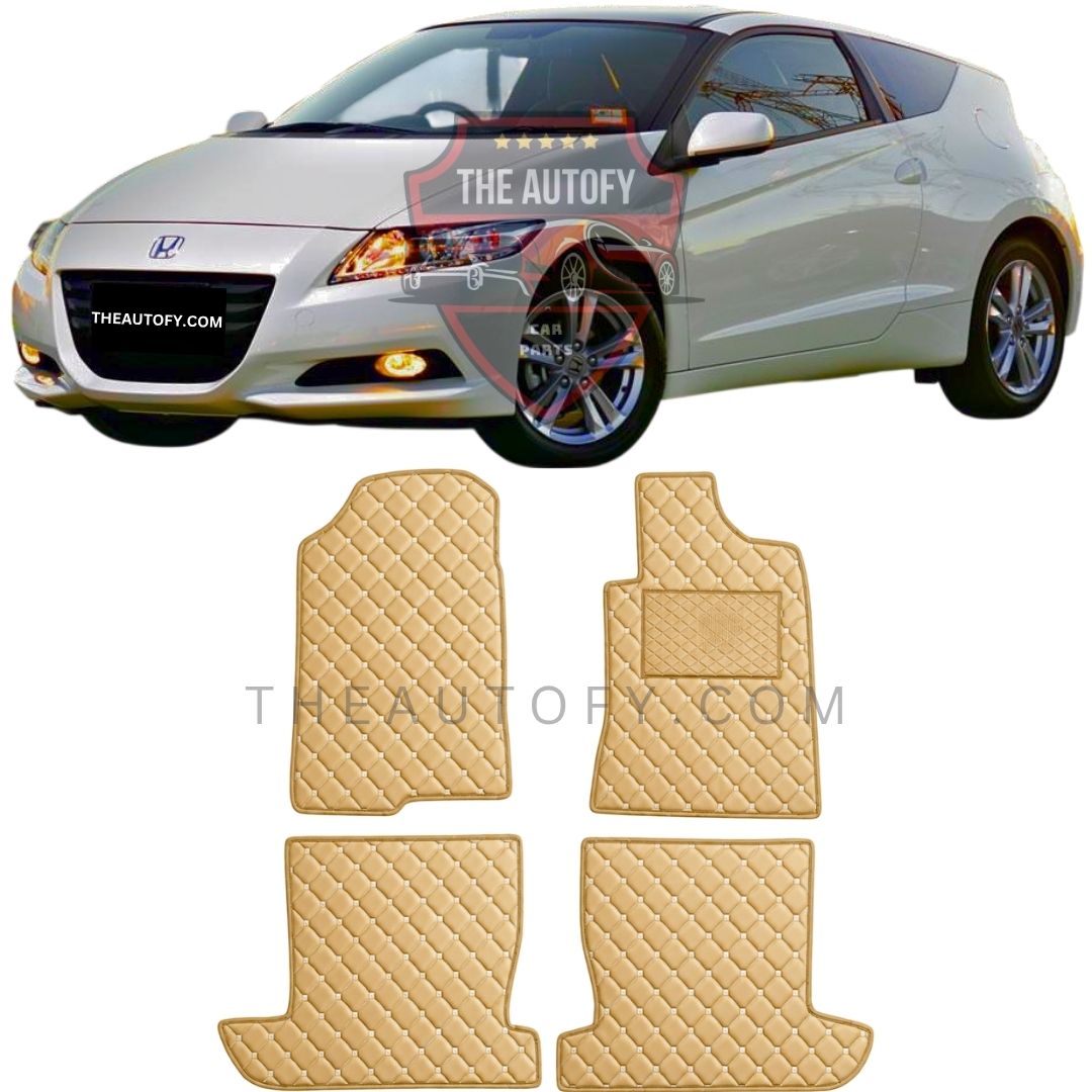 Honda CRZ 7D Flat Floor Mats - Model 2010-2016