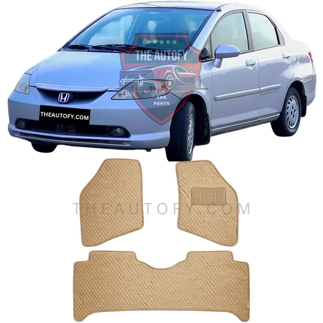 Honda City Rexine Floor Mats - Model 2003-2006