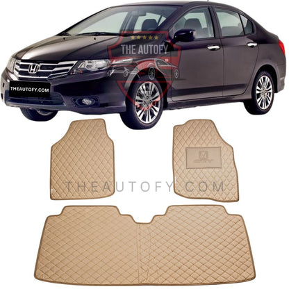 Honda City 7D Flat Floor Mats - Model 2009-2021