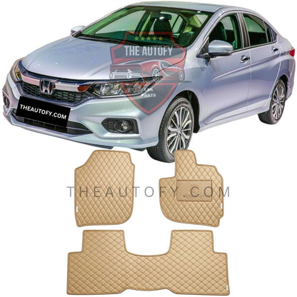 Honda City 7D Flat Floor Mats - Model 2021-2026