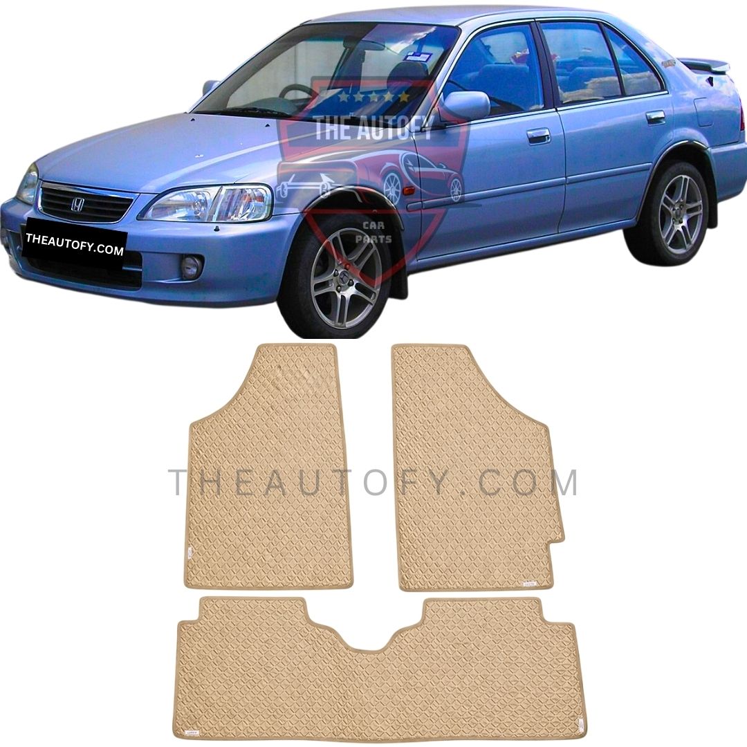 Honda City Rexine Floor Mats - Model 1996-2003