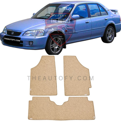 Honda City Rexine Floor Mats - Model 1996-2003