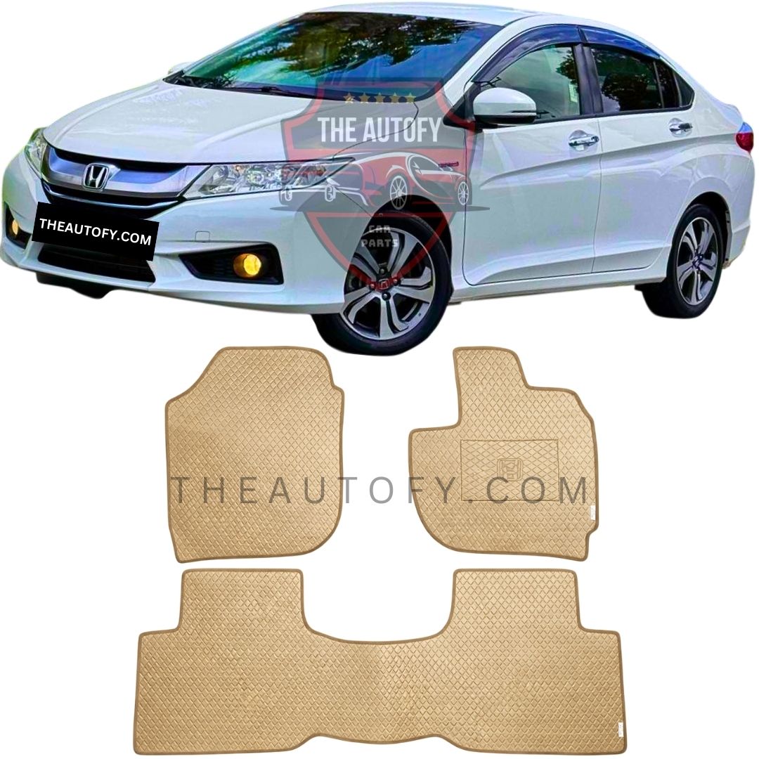 Honda City Rexine Floor Mats - Model 2021-2026