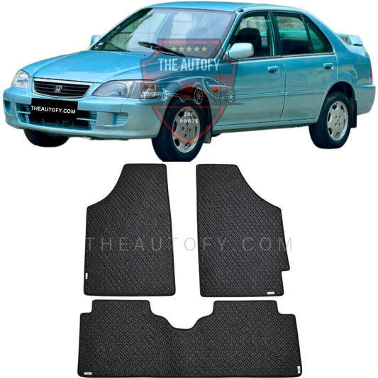 Honda City Rexine Floor Mats - Model 1996-2003