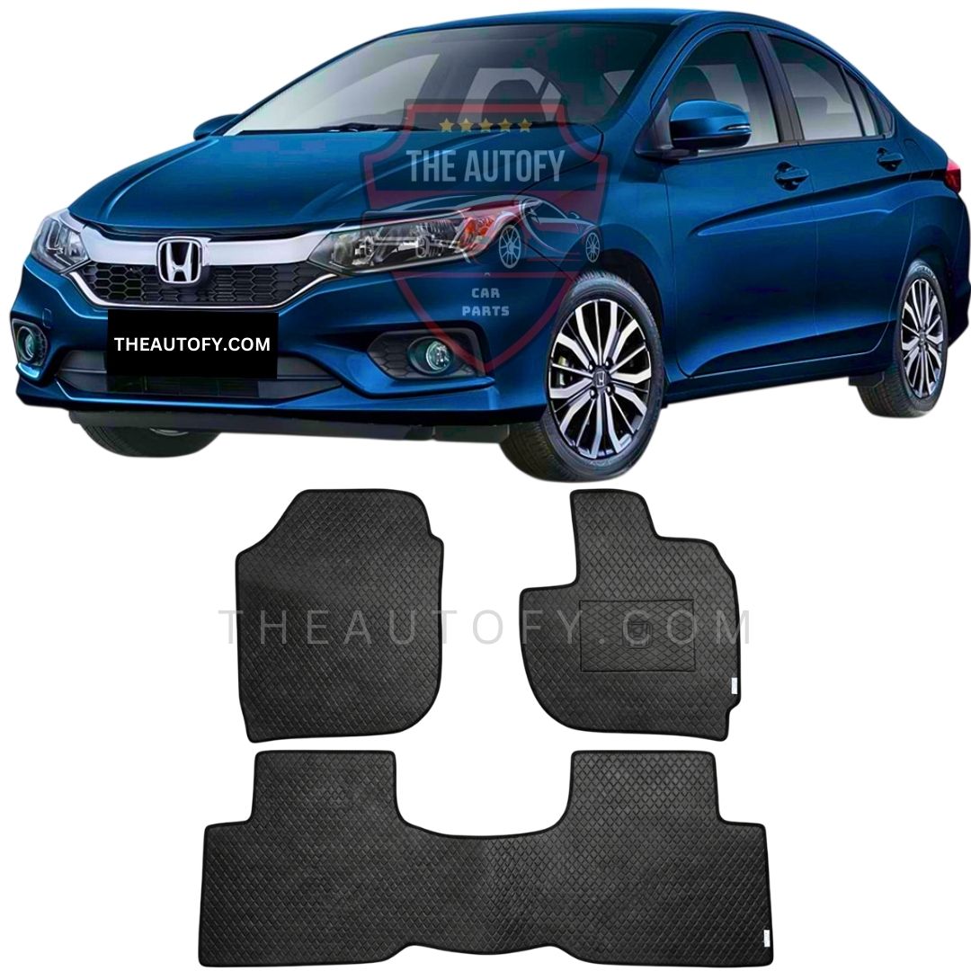 Honda City Rexine Floor Mats - Model 2021-2026