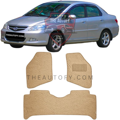 Honda City Rexine Floor Mats - Model 2006-2009