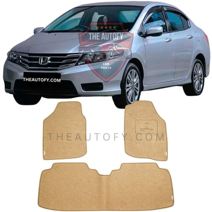 Honda City Rexine Floor Mats - Model 2009-2021