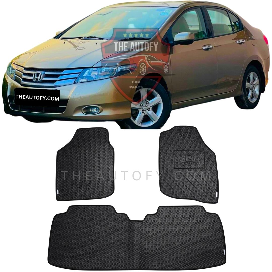 Honda City Rexine Floor Mats - Model 2009-2021