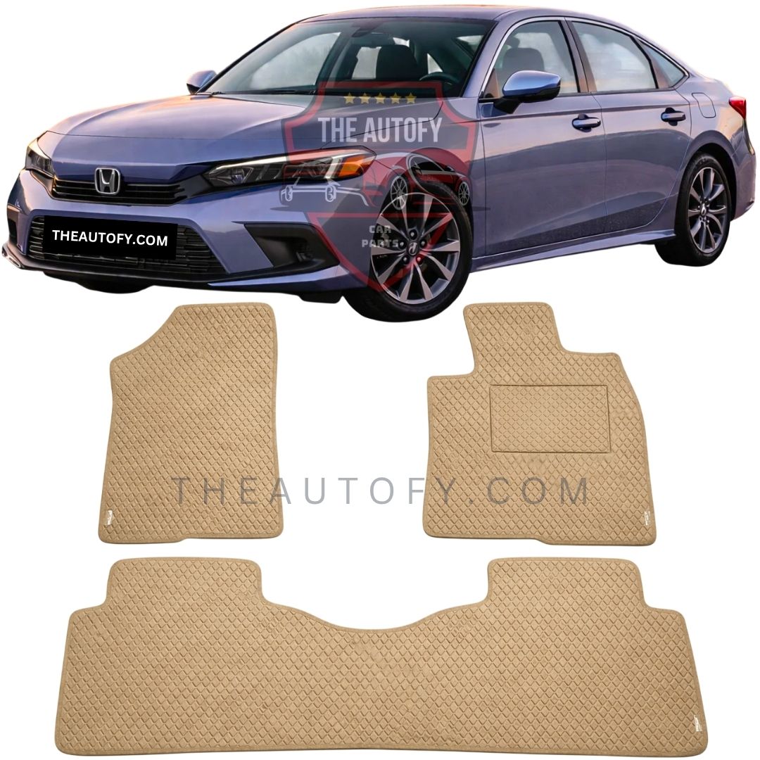 Honda Civic Rexine Floor Mats – Model 2022-2026