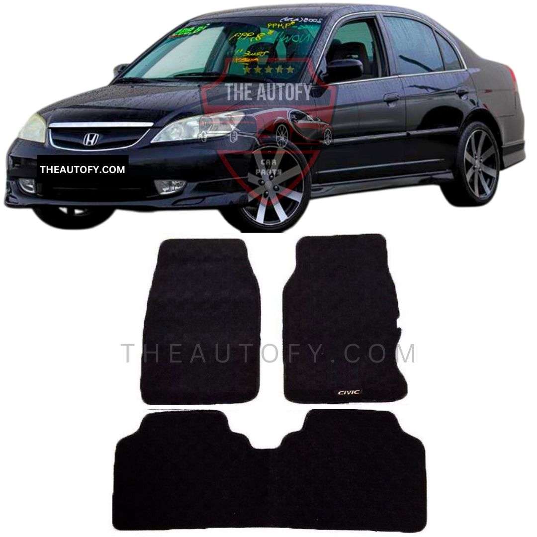 Honda Civic Floor Mats - Model 2001-2006 - THEAUTOFY.COM