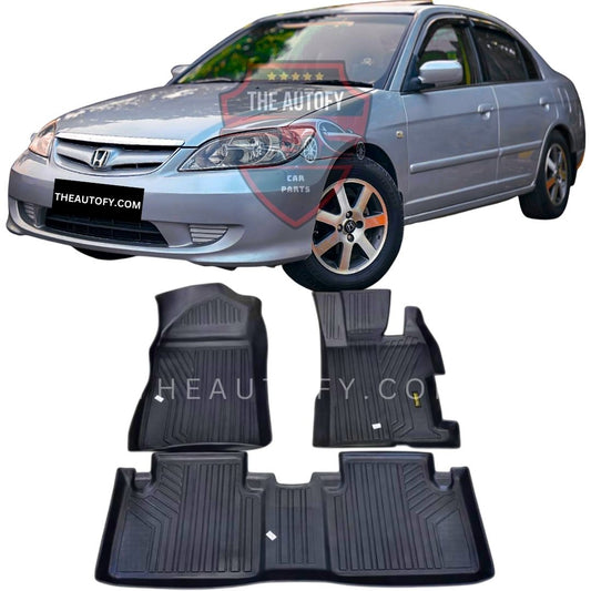 Honda Civic TPR Floor Mats - Model 2001-2006