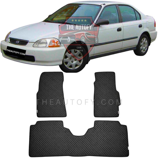 Honda Civic Rexine Floor Mats - Model 1996-2001