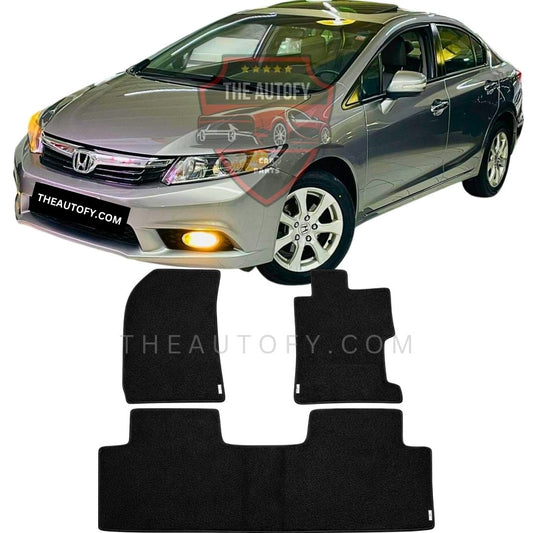 Honda Civic Premium Carpet Floor Mats - Model 2012-2016