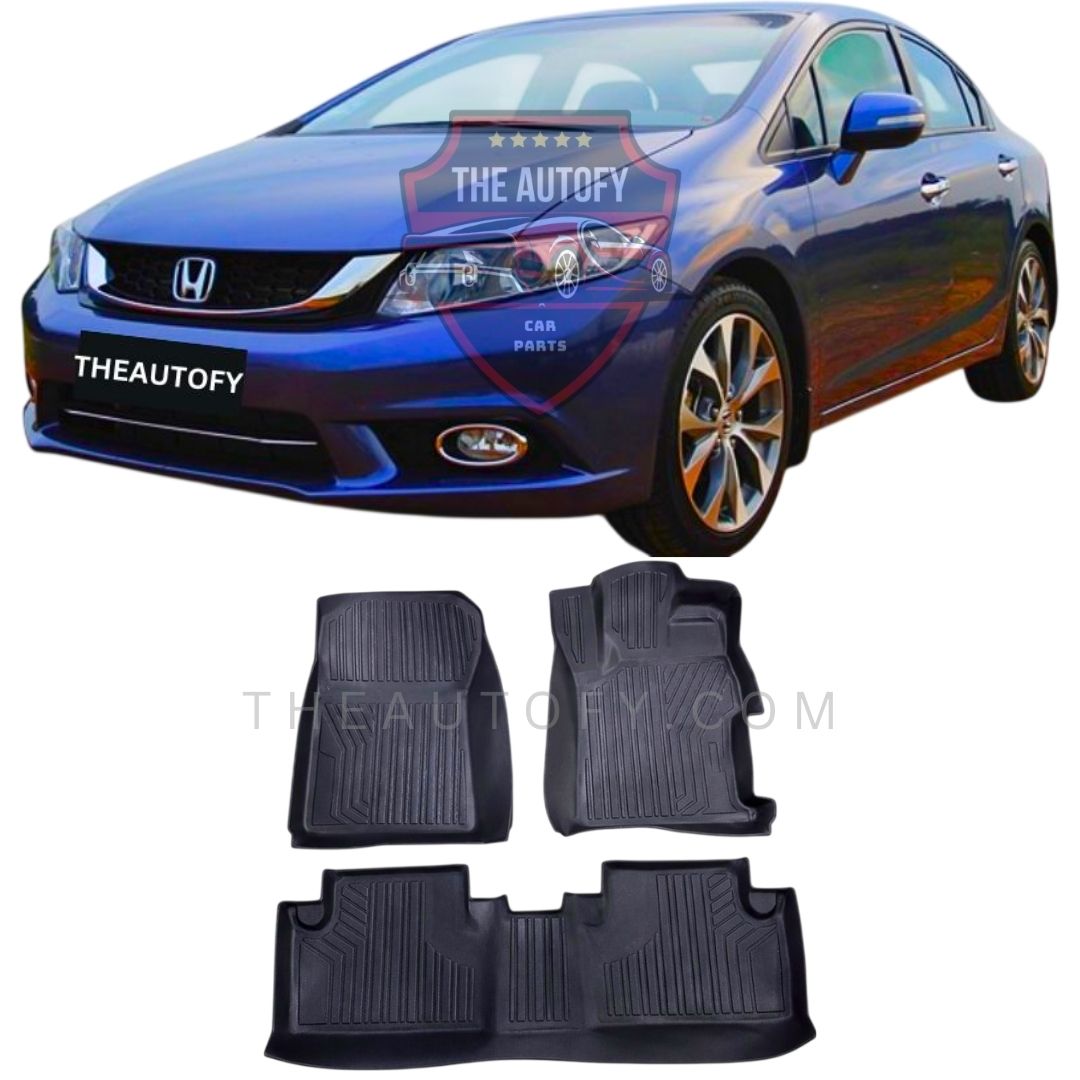 Honda Civic TPR Floor Mats - Model 2012-2016