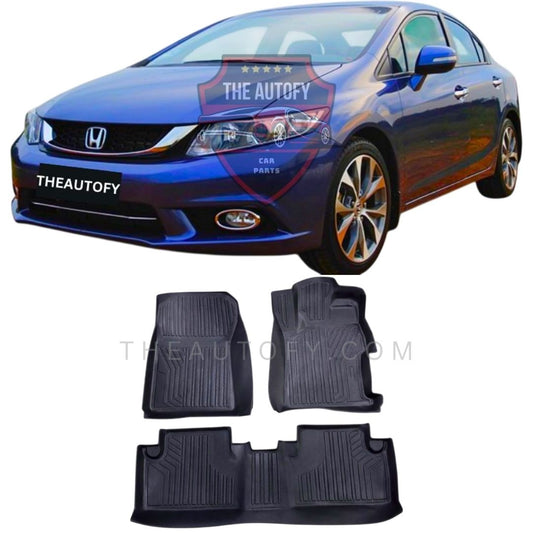 Honda Civic TPR Floor Mats - Model 2012-2016