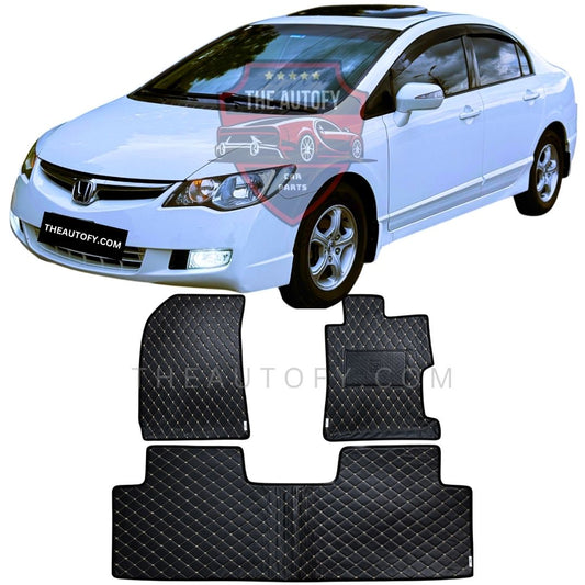 Honda Civic 7D Flat Floor Mats - Model 2006-2012