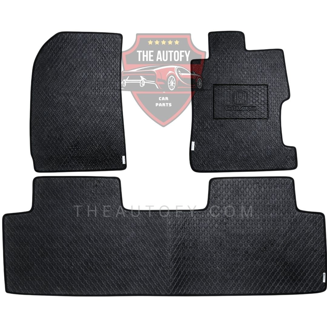 Honda Civic Rexine Floor Mats - Model 2006-2012