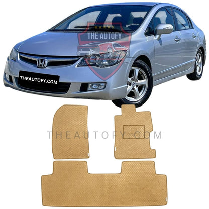 Honda Civic Rexine Floor Mats - Model 2006-2012