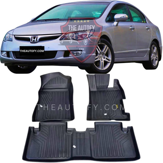 Honda Civic TPR Floor Mats - Model 2006-2012
