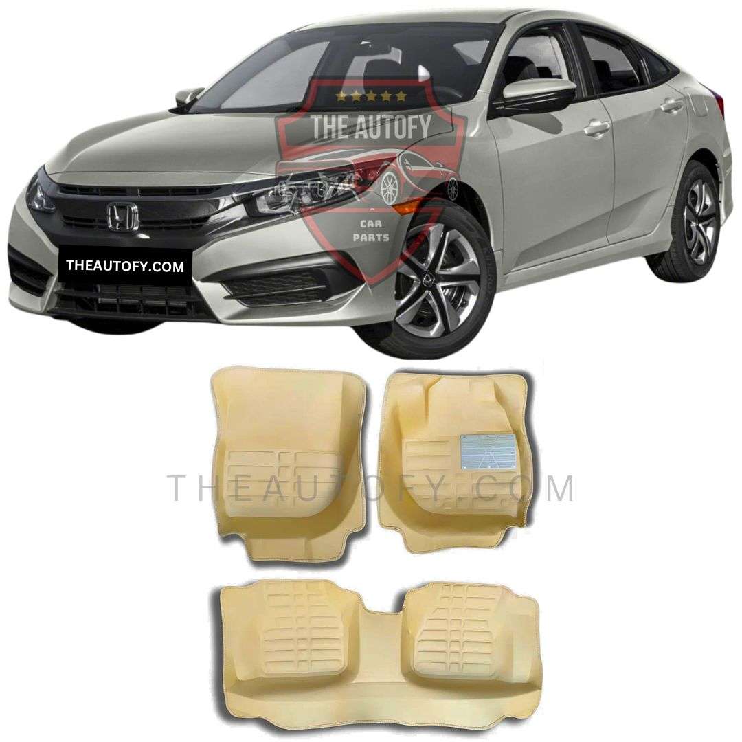 Honda Civic Floor Mats - Model 2016-2022 - THEAUTOFY.COM