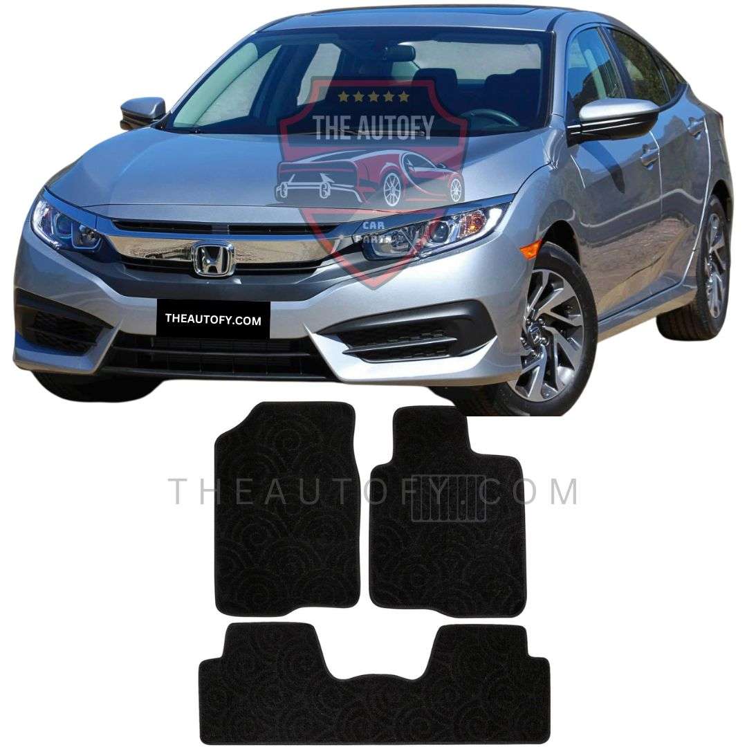 Honda Civic Floor Mats - Model 2016-2022 - THEAUTOFY.COM
