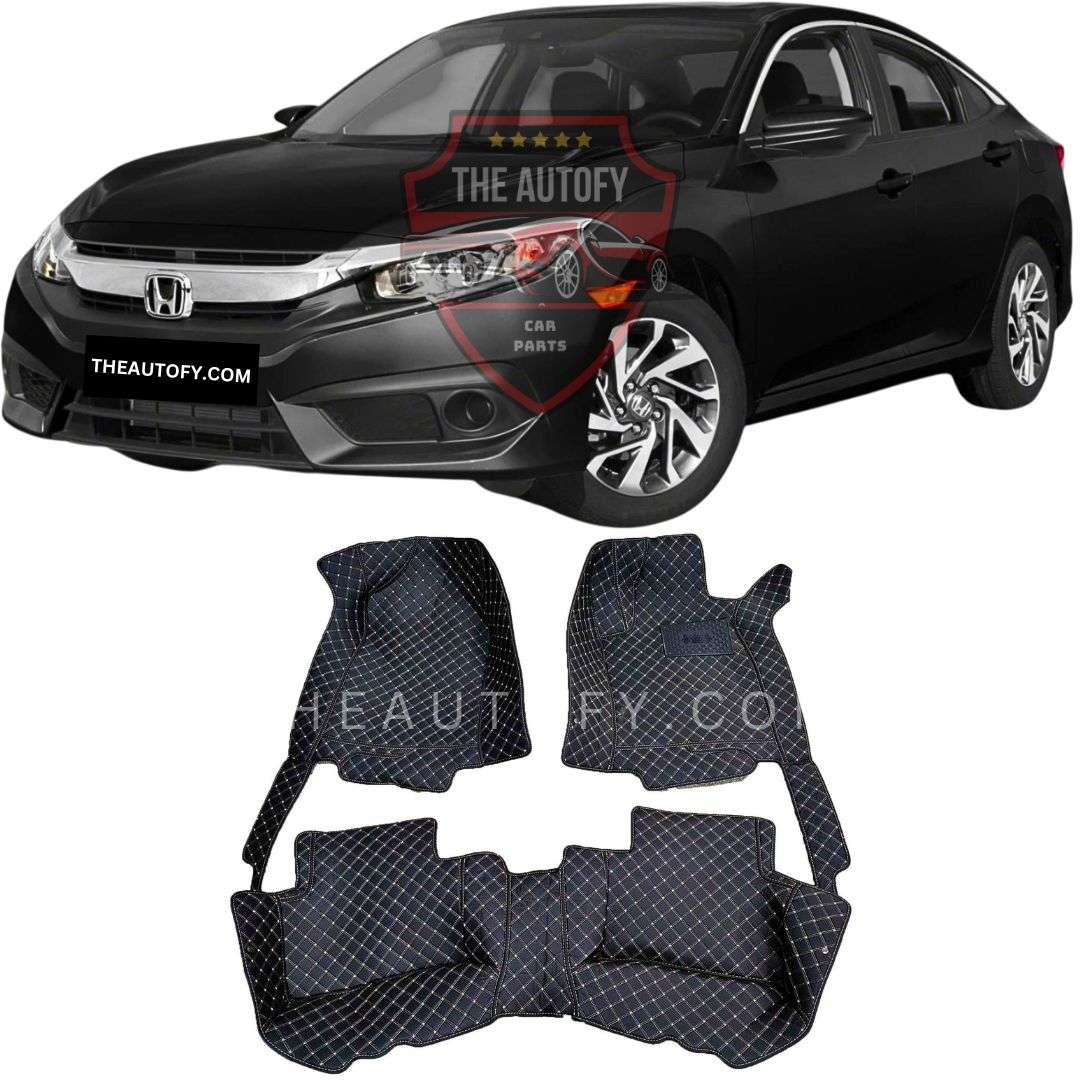 Honda Civic Floor Mats - Model 2016-2022 - THEAUTOFY.COM