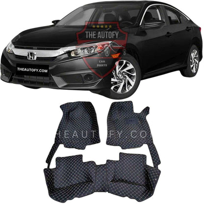 Honda Civic Floor Mats - Model 2016-2022 - THEAUTOFY.COM