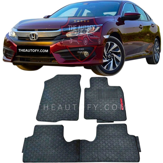 Honda Civic Floor Mats - Model 2016-2022 - THEAUTOFY.COM