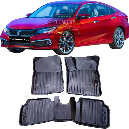Honda Civic Floor Mats - Model 2016-2022 - THEAUTOFY.COM