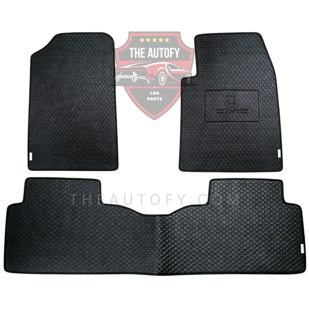 Honda Civic Rexine Floor Mats - Model 2016-2022