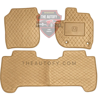 Honda Fit 7D Flat Floor Mats - Model 2007-2013