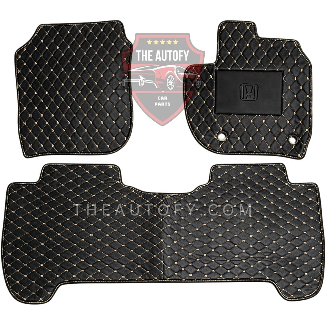 Honda Fit 7D Flat Floor Mats - Model 2007-2013